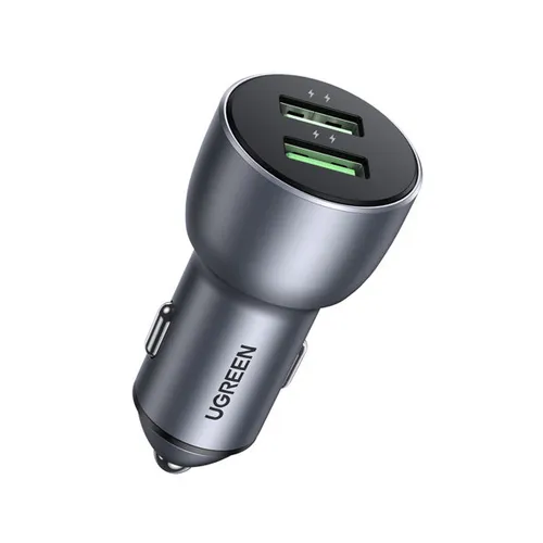 UGREEN 10144 USB Car Charger Adapter 36W - Dual USB Fast Charging