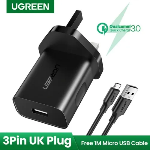UGREEN 10188 18W QC Fast Charger with USB Type-C Cable