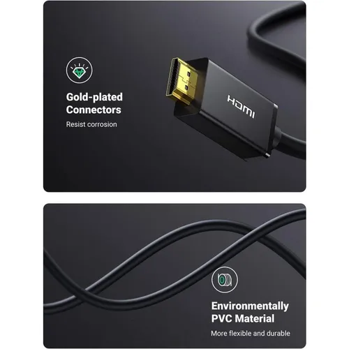 UGREEN 10202 DisplayPort Male to HDMI Male 2M Cable