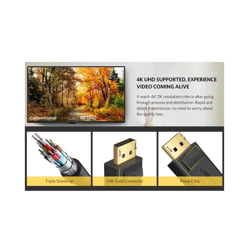 Ugreen 10211 DP Male to Male Cable 2m
