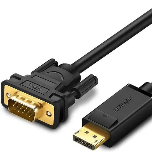 UGREEN 10247 DP105 DP Male to VGA Male 1.5m Cable
