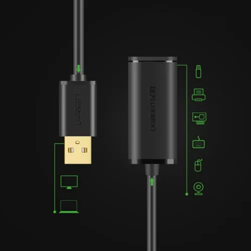 UGREEN 10319 Active USB 2.0 Extension 5M Cable