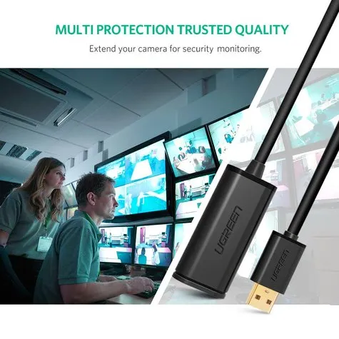 Ugreen 10319 USB 2.0 Active Extension Cable With Chipset 5m
