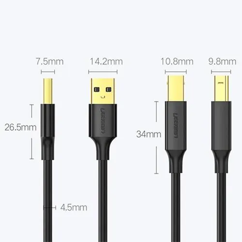 UGREEN 10350 1.5M USB 2.0 AM to BM Printer Cable