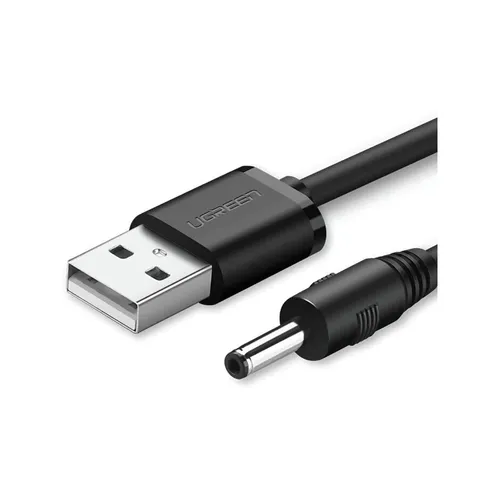 UGREEN 10376 USB-A 2.0 to DC 3.5mm M/F 1M Charging Cable
