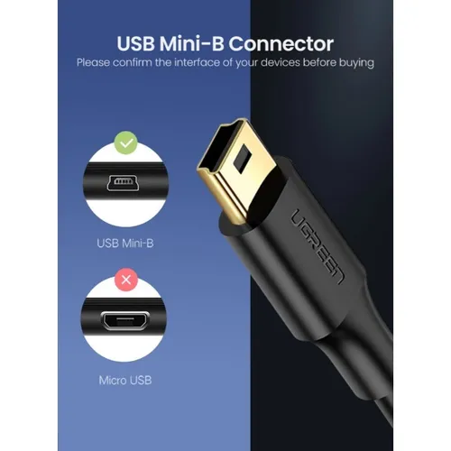 UGREEN 10385 1.5M 2.0 Male to Mini 5 Pin Male Cable
