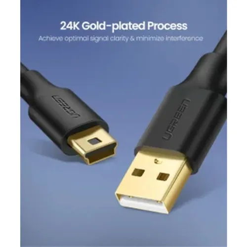 UGREEN 10386 USB 2.0 A Male to Mini 5 Pin Male 3M Cable