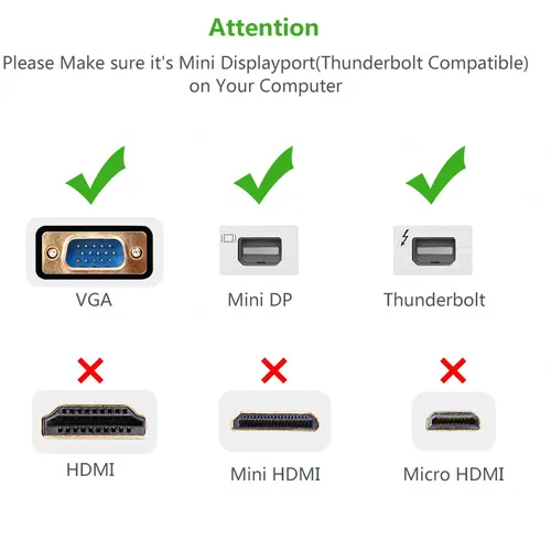 UGREEN 10458 Mini Display Port to VGA Converter