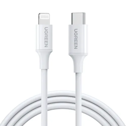 Ugreen 10493 Type-C to Lightning PD Fast Charging Cable 1m White