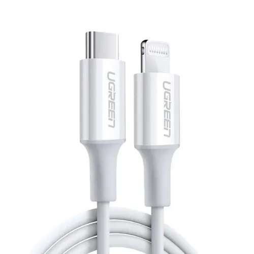 Ugreen 10493 Type-C to Lightning PD Fast Charging Cable 1m White