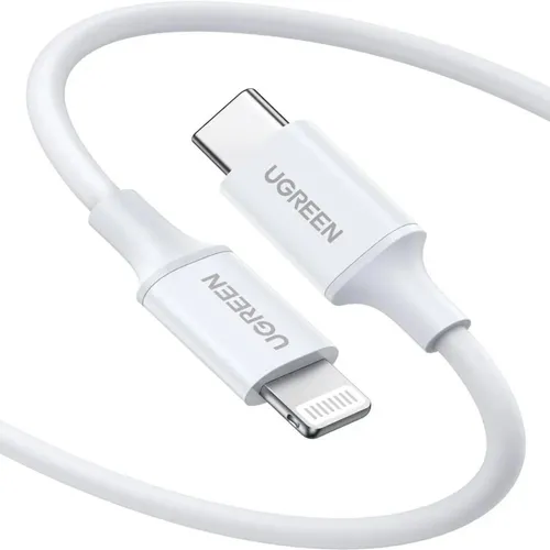 Ugreen 10493 Type-C to Lightning PD Fast Charging Cable 1m White