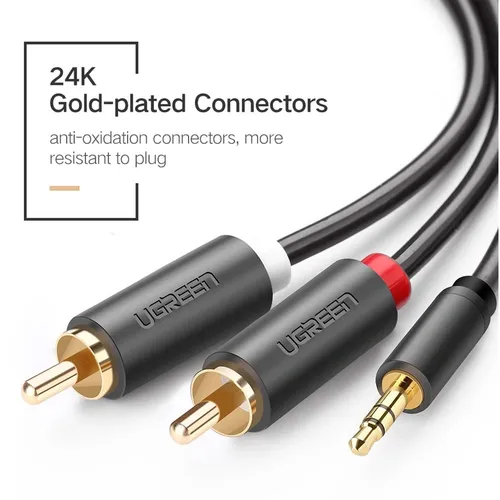 UGREEN 10512 3.5mm Male to 2 RCA Male Audio 3M Cable