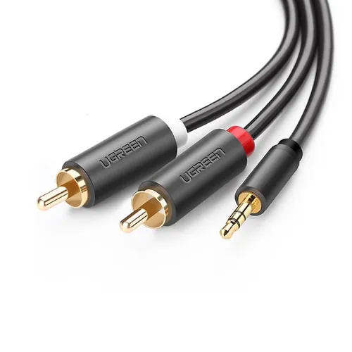 UGREEN 10514 10-Meter RCA Y Splitter Stereo Audio Cable Male Type 3.5mm to 2RCA Audio Adapter