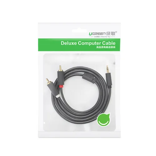Ugreen 10514 3.5mm Female to 2 RCA Male Audio Cable 10m