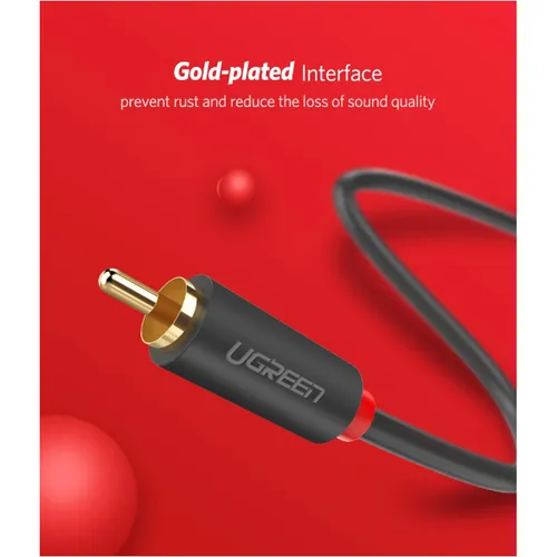 UGREEN 10518 2RCA Male to 2RCA Male 2M Cable