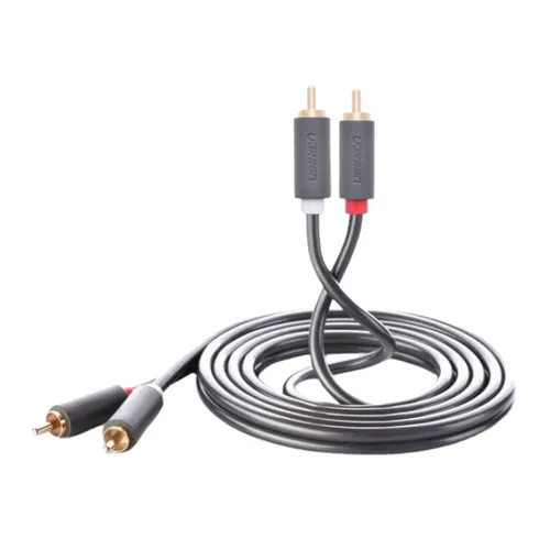 Ugreen 10519 2RCA Male To 2RCA Male Cable 3m – Black