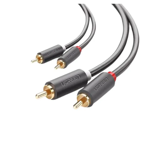 UGREEN 10519 2RCA Male To 2RCA Male Cable 3m - Black