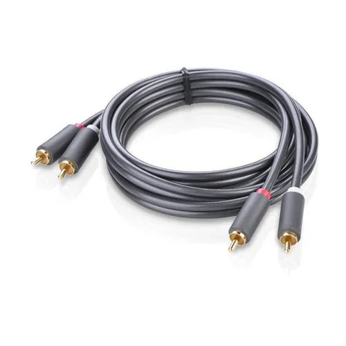 Ugreen 10520 2RCA Male To 2RCA Male Cable 5m – Black