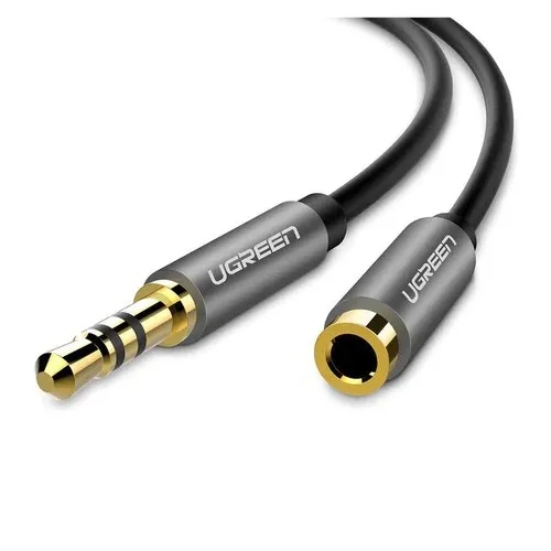 UGreen 10538 3.5MM Male To Female Extension Cable - 5M (Black)