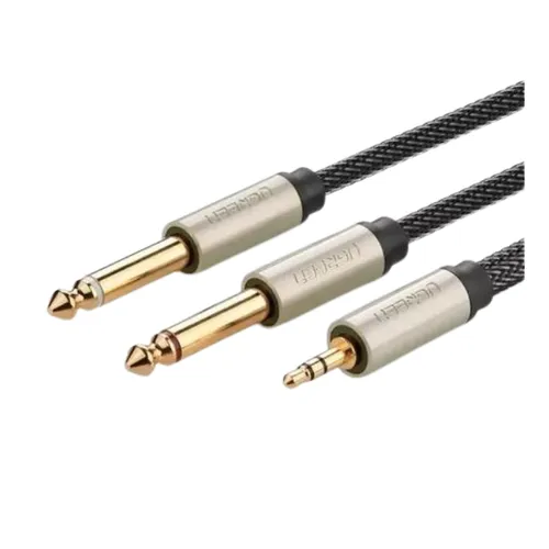 UGREEN 10619 AV126 Cable TRS 3.5MM to 2x TS 6.35MM 5M