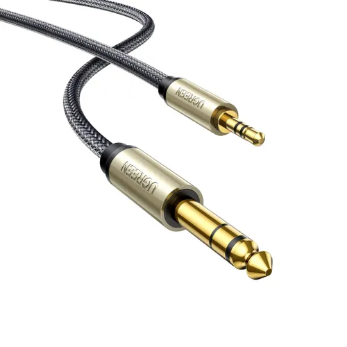 UGREEN 10625 3.5mm Male To 6.35 Male Stereo Audio Cable 1M