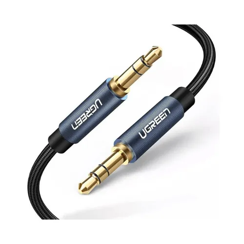 Ugreen 10687 3.5MM Male To 3.5MM Male Cable Gold Plated Metal Case With Braid 2M