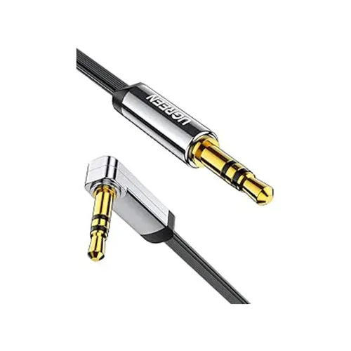 UGREEN 10728 3.5MM STRAIGHT TO 90 AUDIO CABLE 3M FLAT