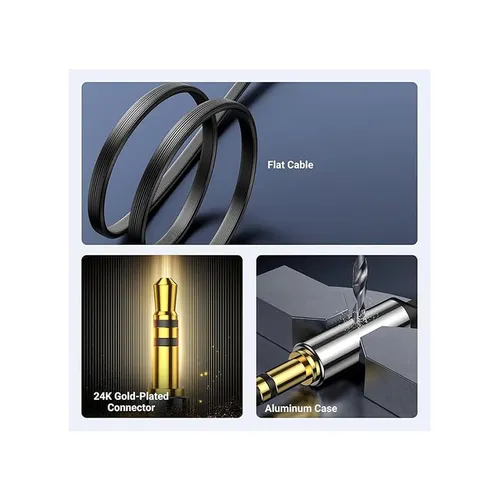 UGREEN 10728 3.5mm straight to 90 Degree 3M AUX Cable