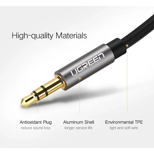 UGREEN 10737 3.5mm Male to 3.5mm Male 5M Audio Cable