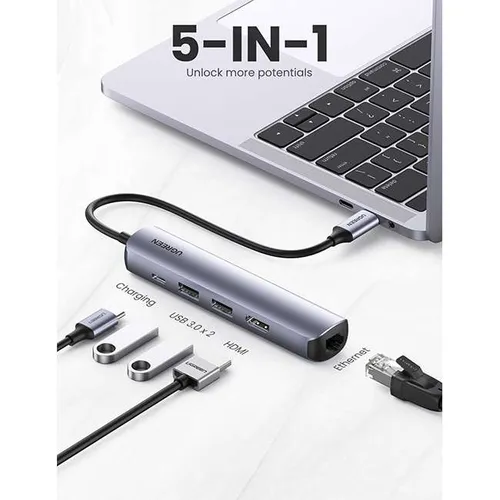 UGREEN 10919 5-in-1 USB-C Multifunction Adapter
