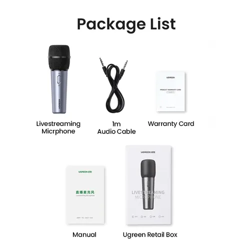UGREEN 10931 Livestream Microphone