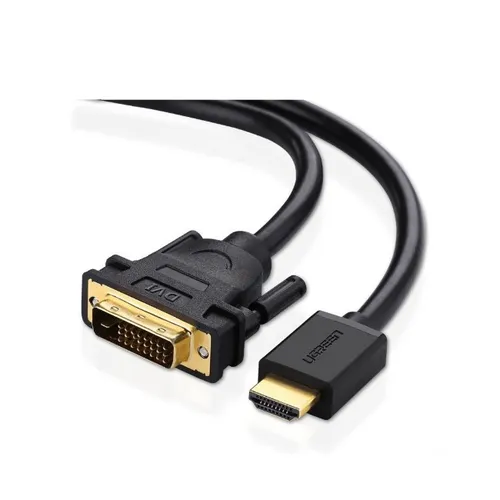 Câble UGREEN HDMI Mâle Vers DVI Mâle 24+1 – Transmission Vidéo Full HD 1080p – Connecteurs Dorés, Blindage Cuivre – Pour PC, Console, Moniteur, Projecteur