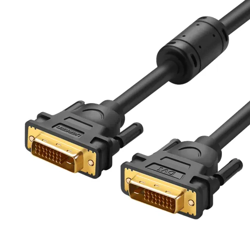 Ugreen 11606 DVI(24+1) Male To Male Cable Gold Plated 1.5m Black