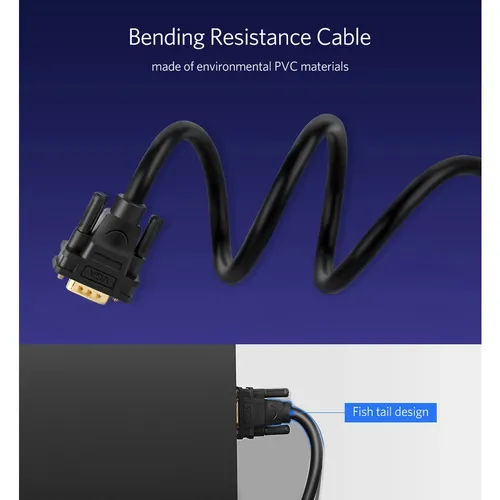 UGREEN 11630 VGA Male to Male 1.5M Cable