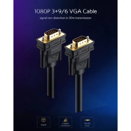 UGREEN 11631 VGA Male to Male 3M Cable