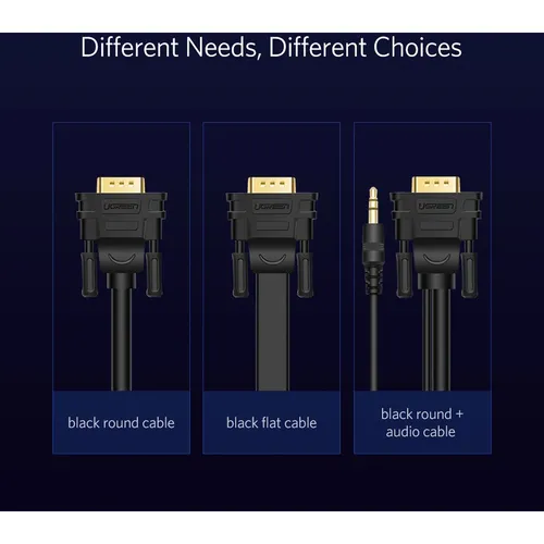 UGREEN 11633 VGA Male to Male 10M Cable
