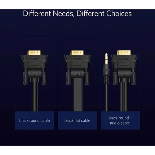 UGREEN 11633 VGA Male to Male 10M Cable