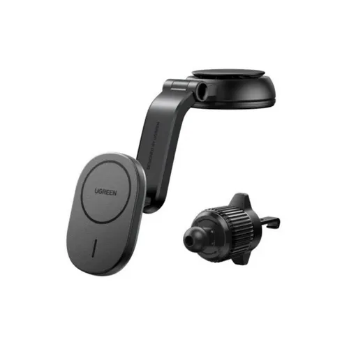 UGREEN 15120 Magnetic Car Holder With Wireless Charger A/C and Dashboard