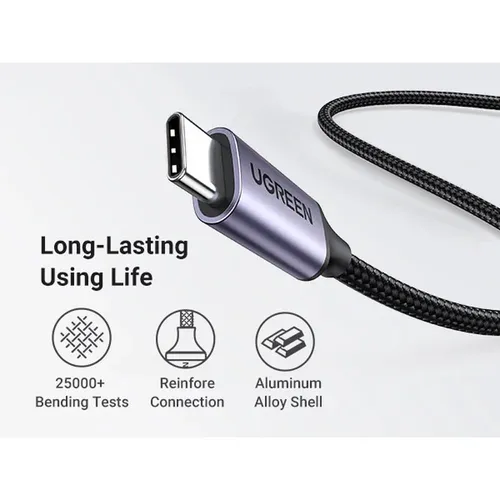 UGREEN 15214 7 in 1 (Type-c to HDMI 4K30Hz/2xUSB 3.0 /1x Type-C Data /Type-C PD 100W /1xSD+TF) Type-C Multifunction Hub