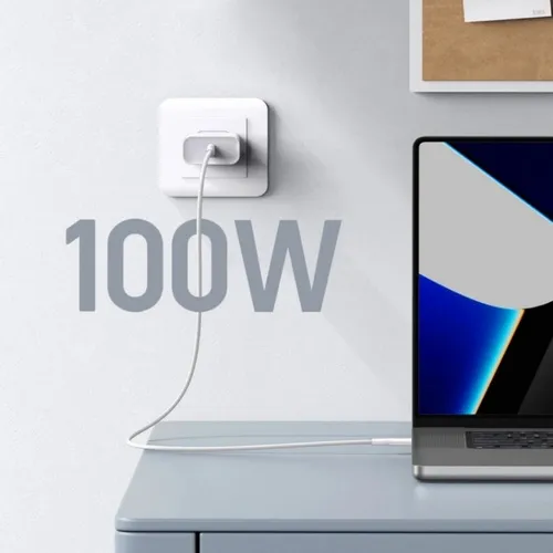 UGREEN 15267 100W PD 5A USB-C to USB-C Fast Charging Braided 1M Cable