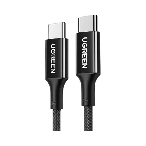 UGREEN 15275 100W 5A Max Type-C to Type-C PD Silicone Braided 1M Fast Charging Cable
