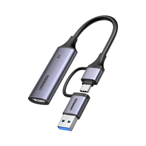 UGREEN 15389 HD USB/Type-C 2K 30Hz USB Video Capture Card