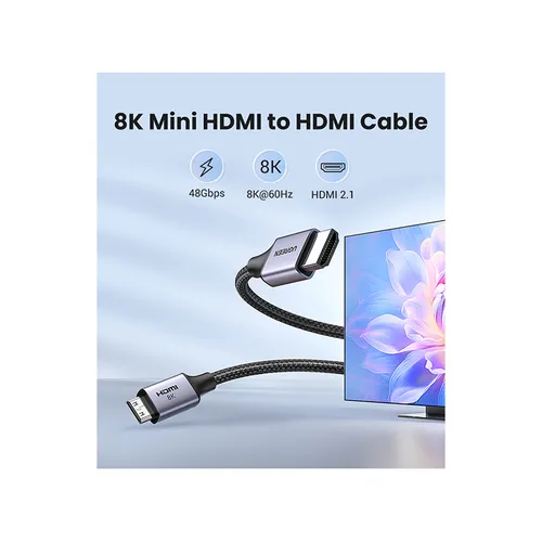 UGREEN 15514 Mini HDMI to HDMI 8K 1M Cable