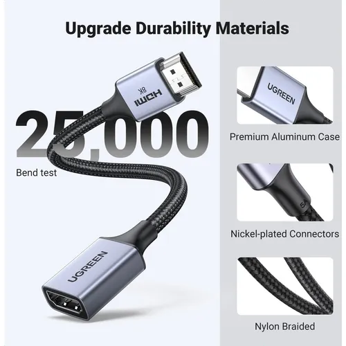 UGREEN 15518 8K HDMI Male to Female Extension Cable