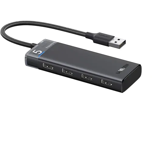 UGREEN 15548 USB to 4 USB Ports 3.0 (5Gbps) Hub with Type-C Power Supply