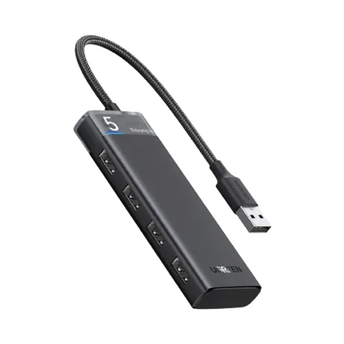 UGREEN 15548 USB to 4 USB Ports 3.0 (5Gbps) Hub with Type-C Power Supply