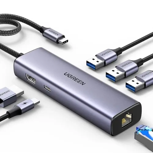 UGREEN 15598 Revodok 100W PD 6-IN-1 4K@30Hz USB-C HUB Adapter