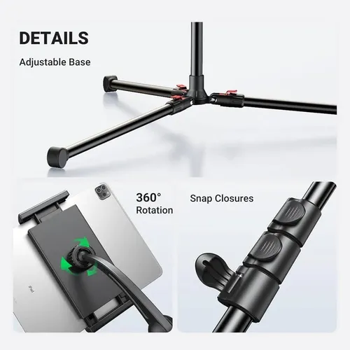 UGREEN 15647 2-in-1 Tablet &amp; Phone Adjustable Tripod Stand