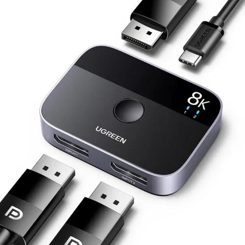 UGREEN 15708 DISPLAYPORT BI-DIRECTIONAL SWITCH