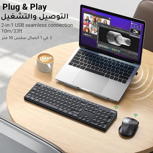 UGREEN 15720 MK006 Wireless Mouse and Keyboard